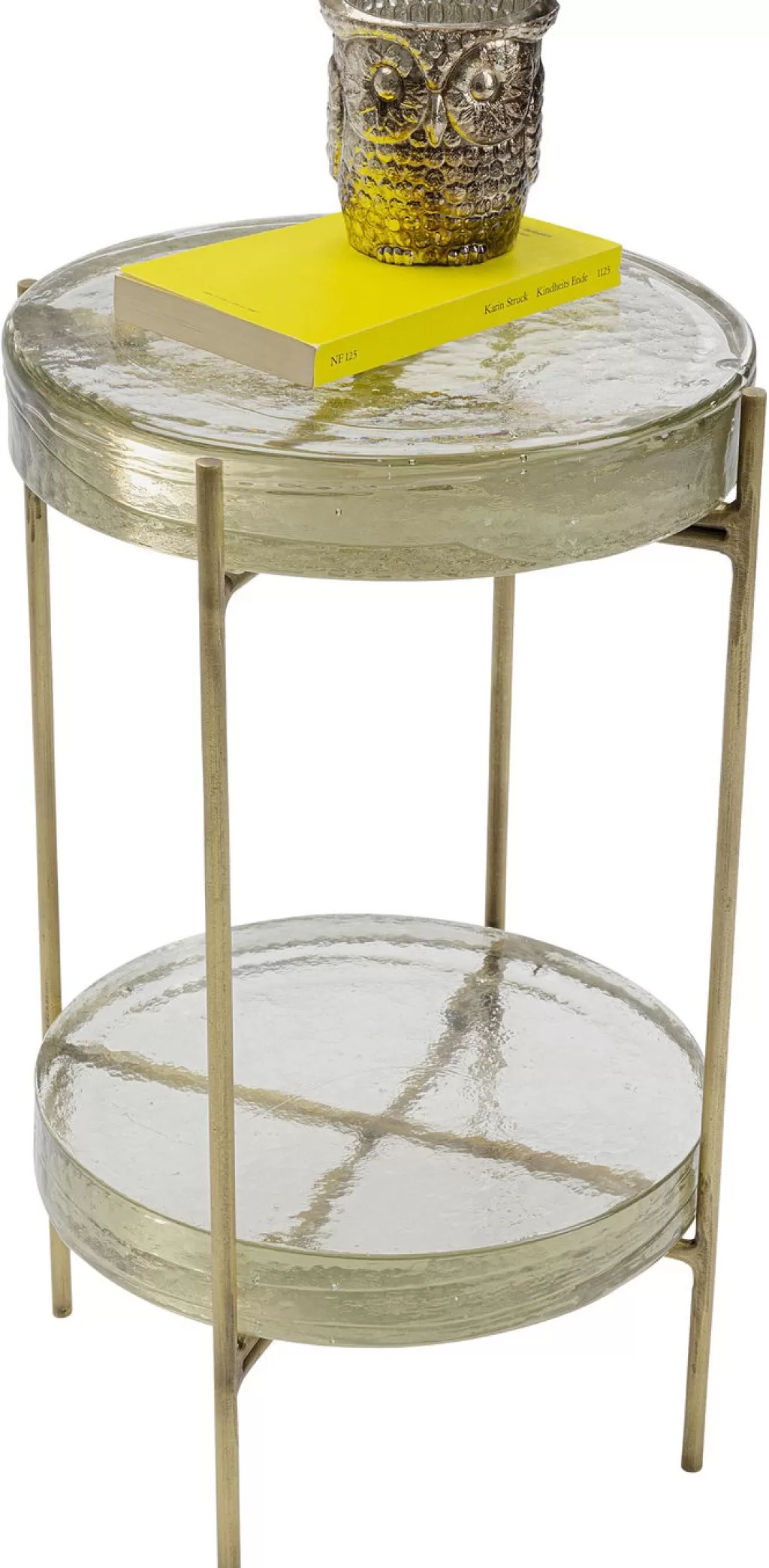 Table basse design Ice Double – KARE Design, diamètre 30 cm pour un style épuré