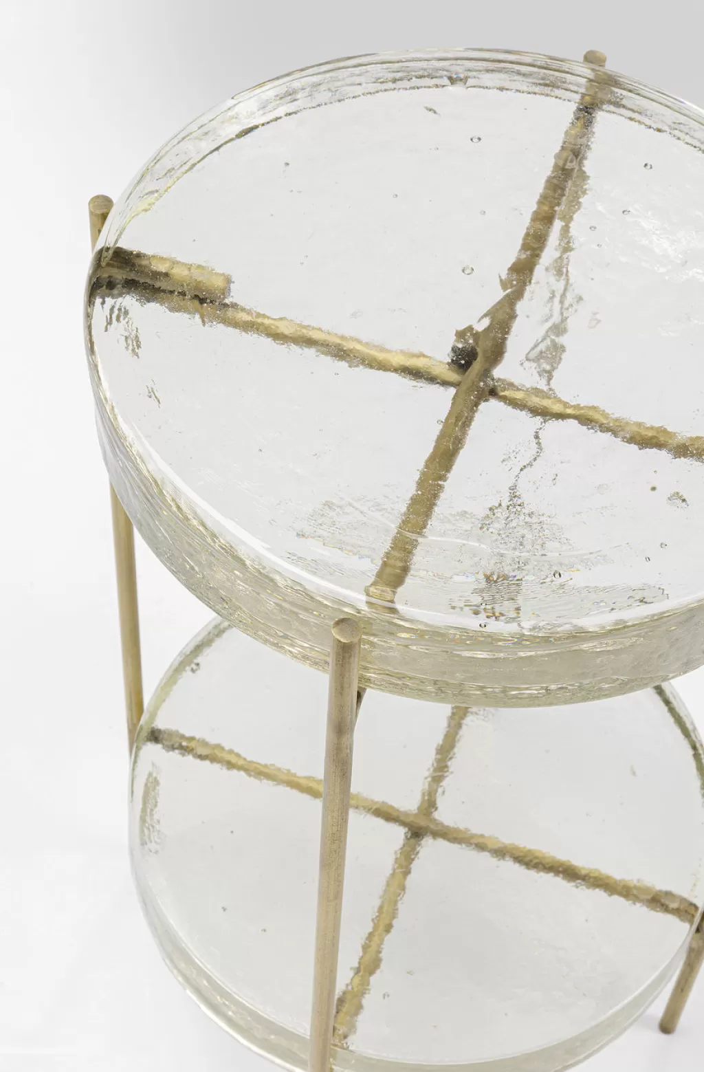Table basse design Ice Double – KARE Design, diamètre 30 cm pour un style épuré