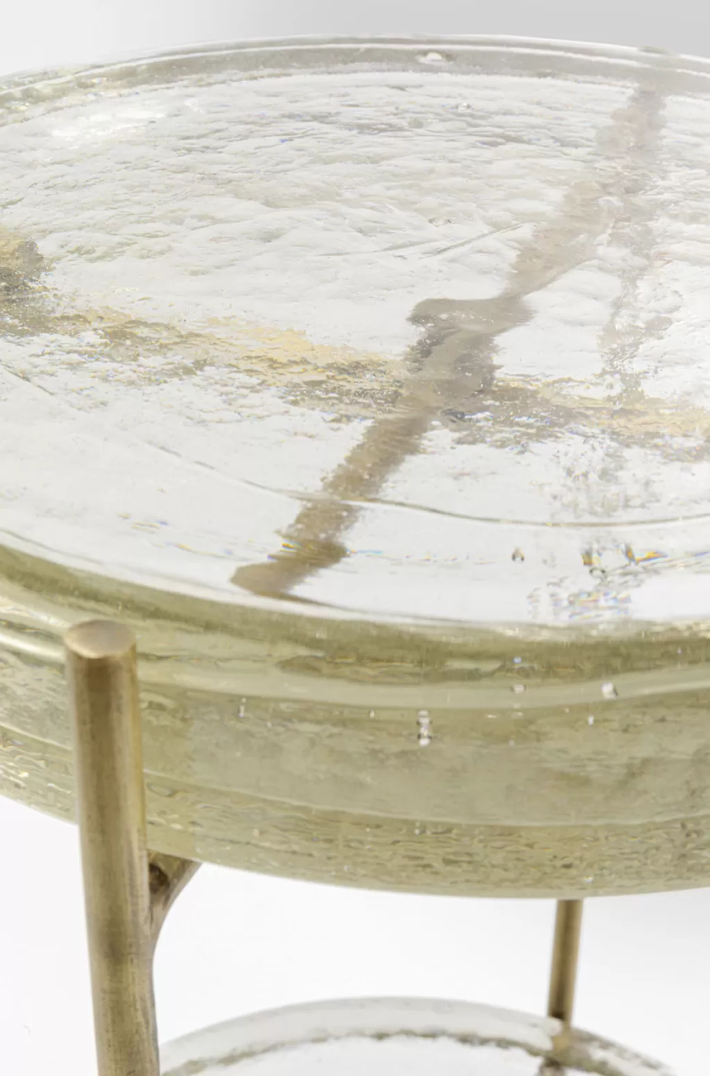 Table basse design Ice Double – KARE Design, diamètre 30 cm pour un style épuré