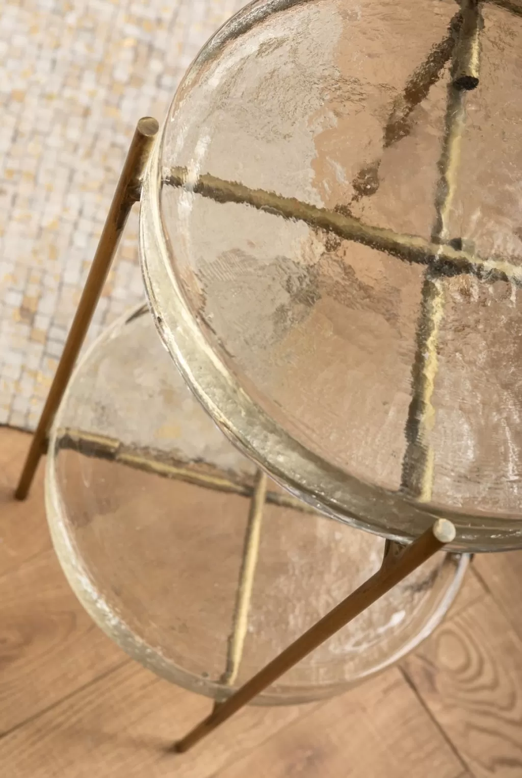 Table basse design Ice Double – KARE Design, diamètre 30 cm pour un style épuré