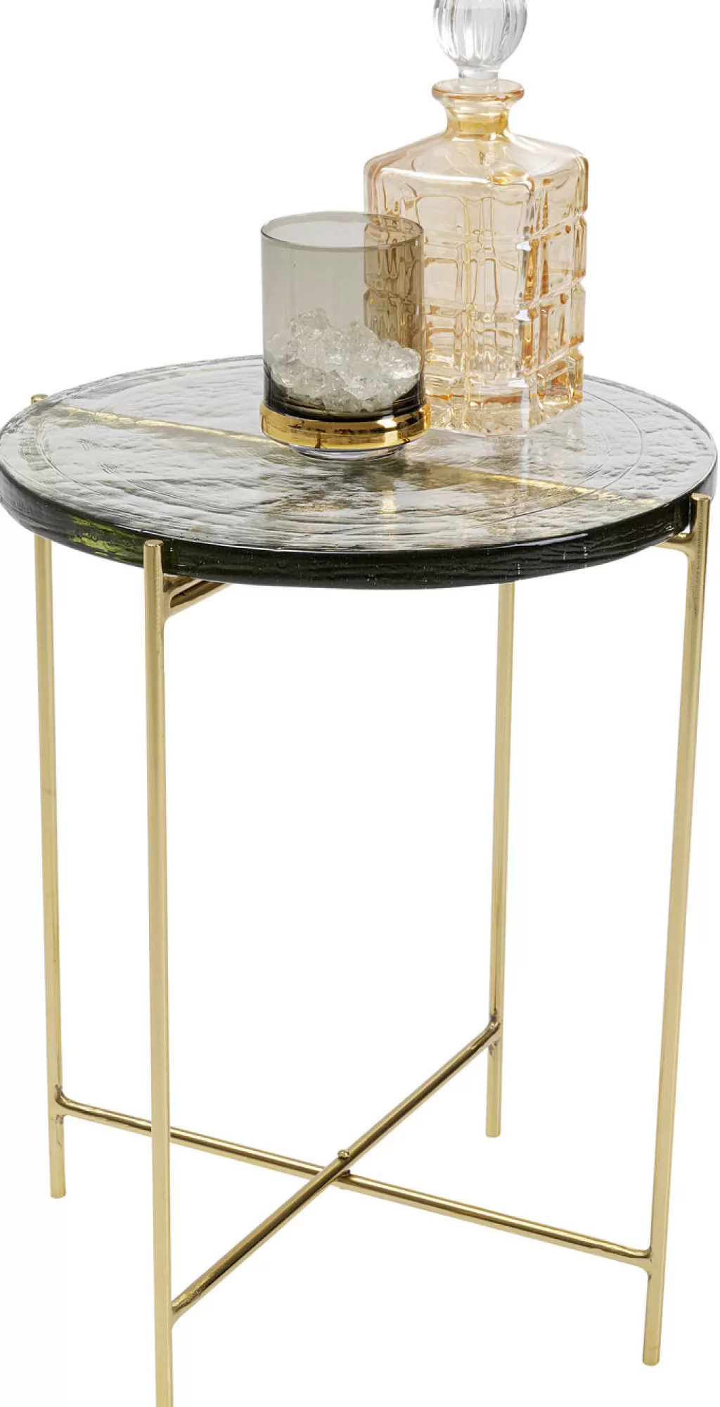 KARE Design - Table Basse Ice Contemporaine Ø40 cm - Design Scandinave Élégante pour Salon Moderne
