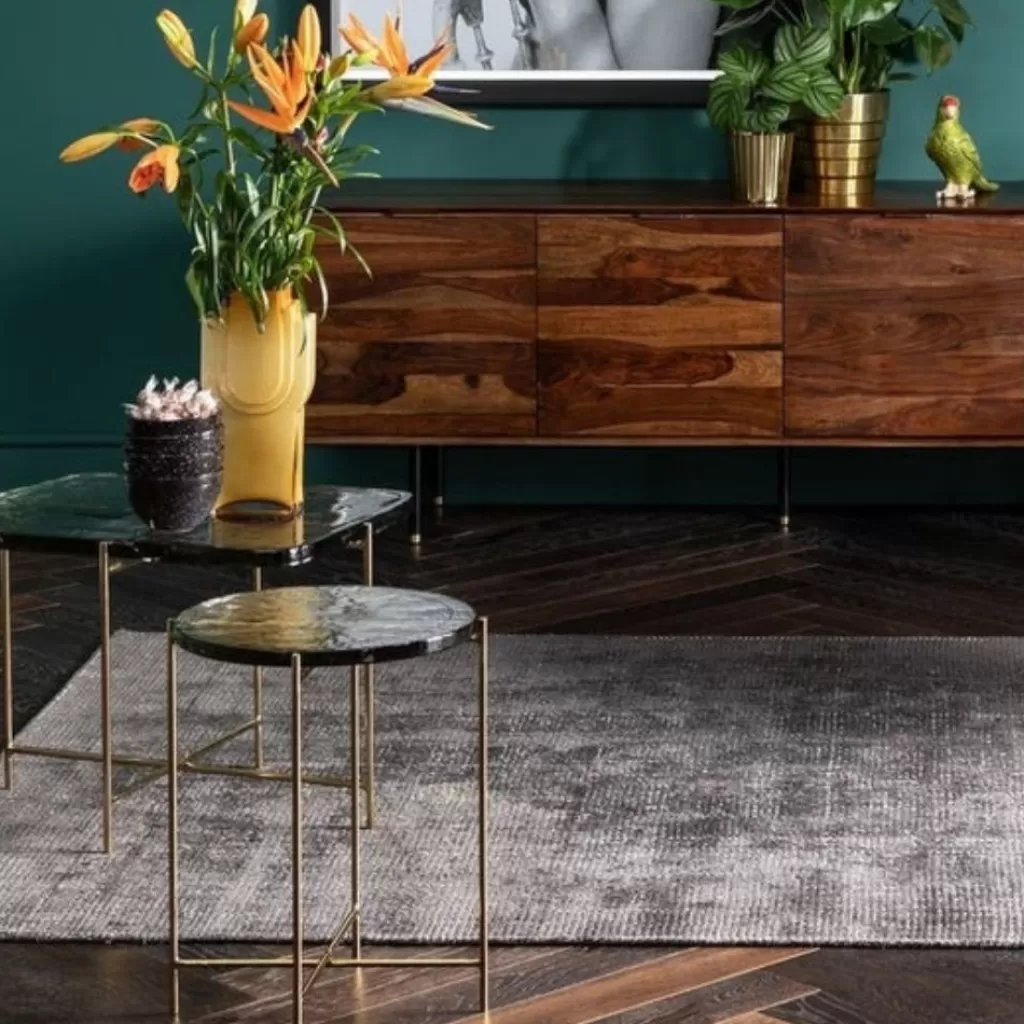 KARE Design - Table Basse Ice Contemporaine Ø40 cm - Design Scandinave Élégante pour Salon Moderne