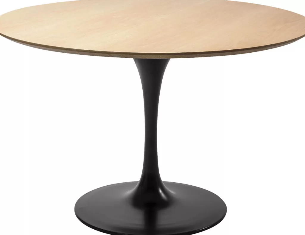 Pied de table design KARE Invitation - Noir intense, diamètre 60 cm - Style contemporain pour intérieur épuré