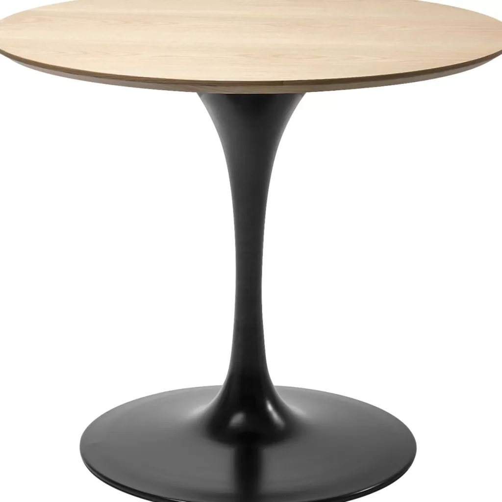 Pied de table design KARE Invitation - Noir intense, diamètre 60 cm - Style contemporain pour intérieur épuré