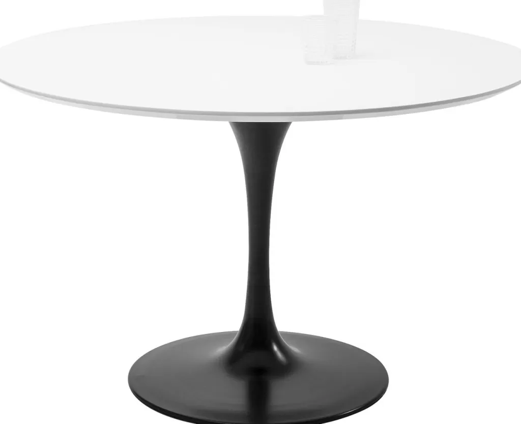 Pied de table design KARE Invitation - Noir intense, diamètre 60 cm - Style contemporain pour intérieur épuré