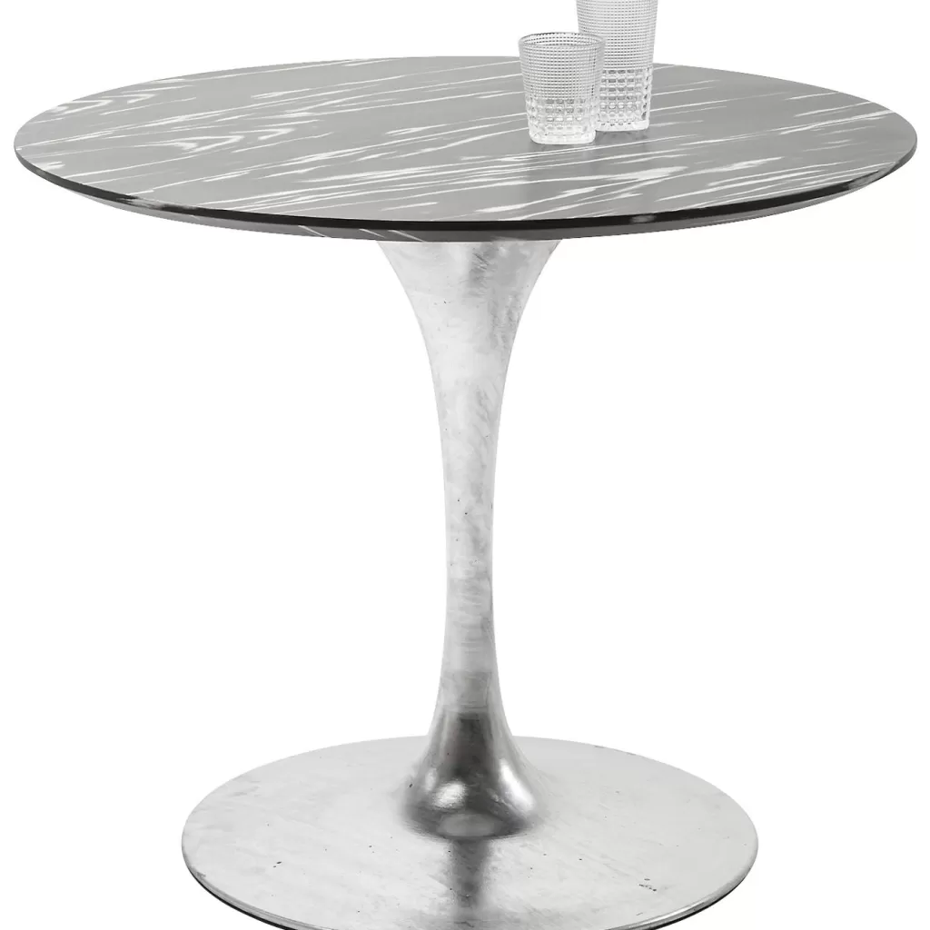 Pied de table design en zinc Ø60cm - Collection Invitation par KARE Design