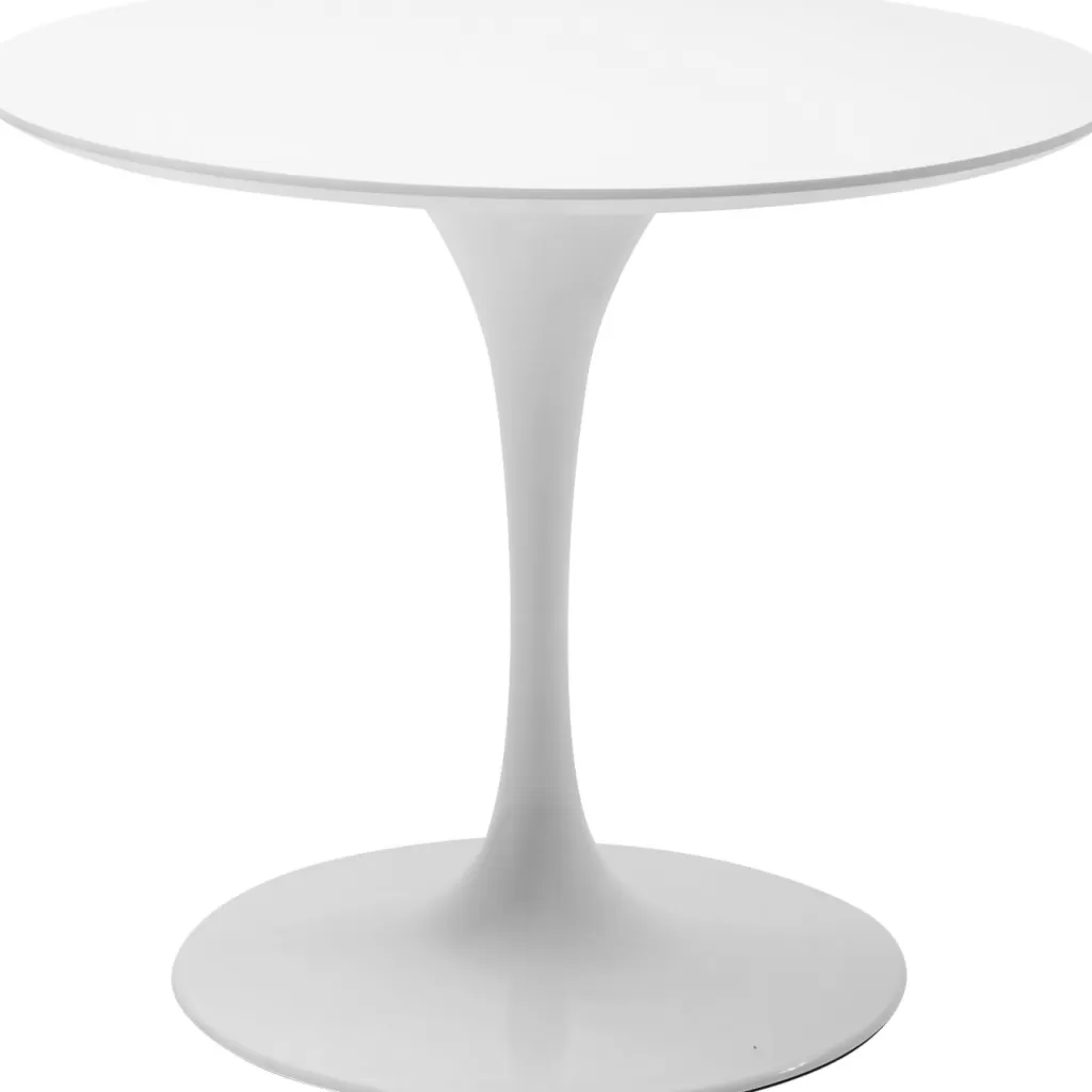 Plateau de Table Circulaire Invitation par KARE Design - Blanc Pur, Diamètre 90 cm - Idée Déco Contemporaine pour Réceptions