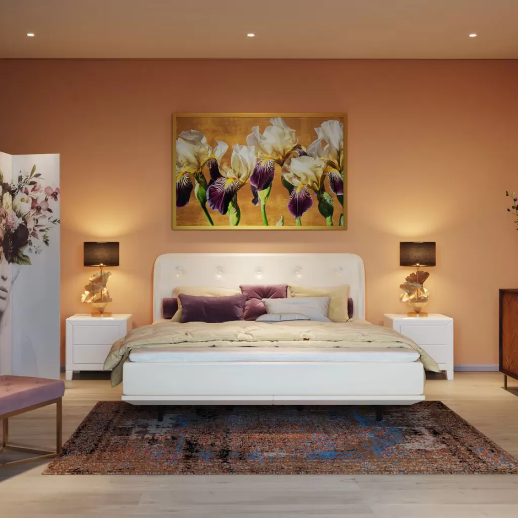 Tableau Encadré Iris par KARE Design - Œuvre Murale 150 x 100 cm pour Déco Salon Contemporain