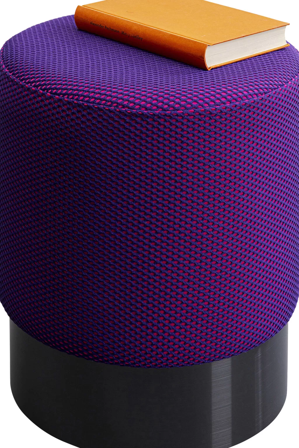 Store Design Moderne Jody Jakkarat - Voilage en Maille Violet Anthracite, Diamètre 35 cm pour Salon