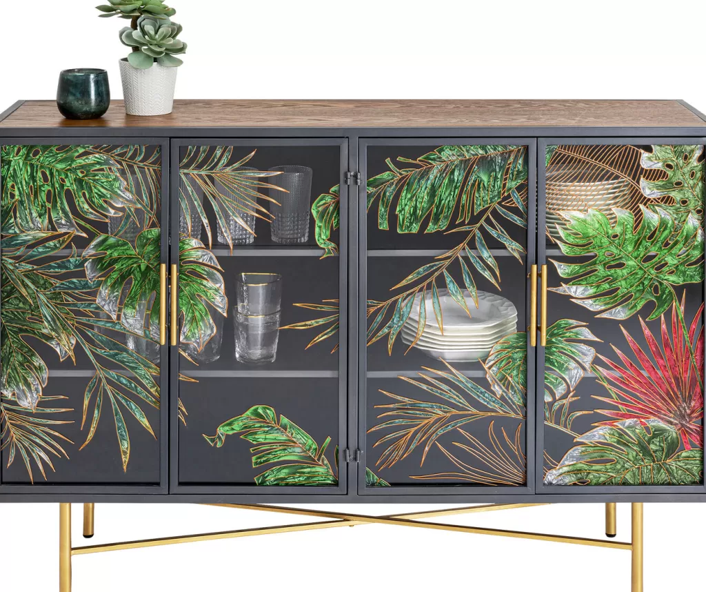 KARE Design - Décor mural Jungle Senkki 135x95 cm, motif tropical élégant pour intérieur contemporain