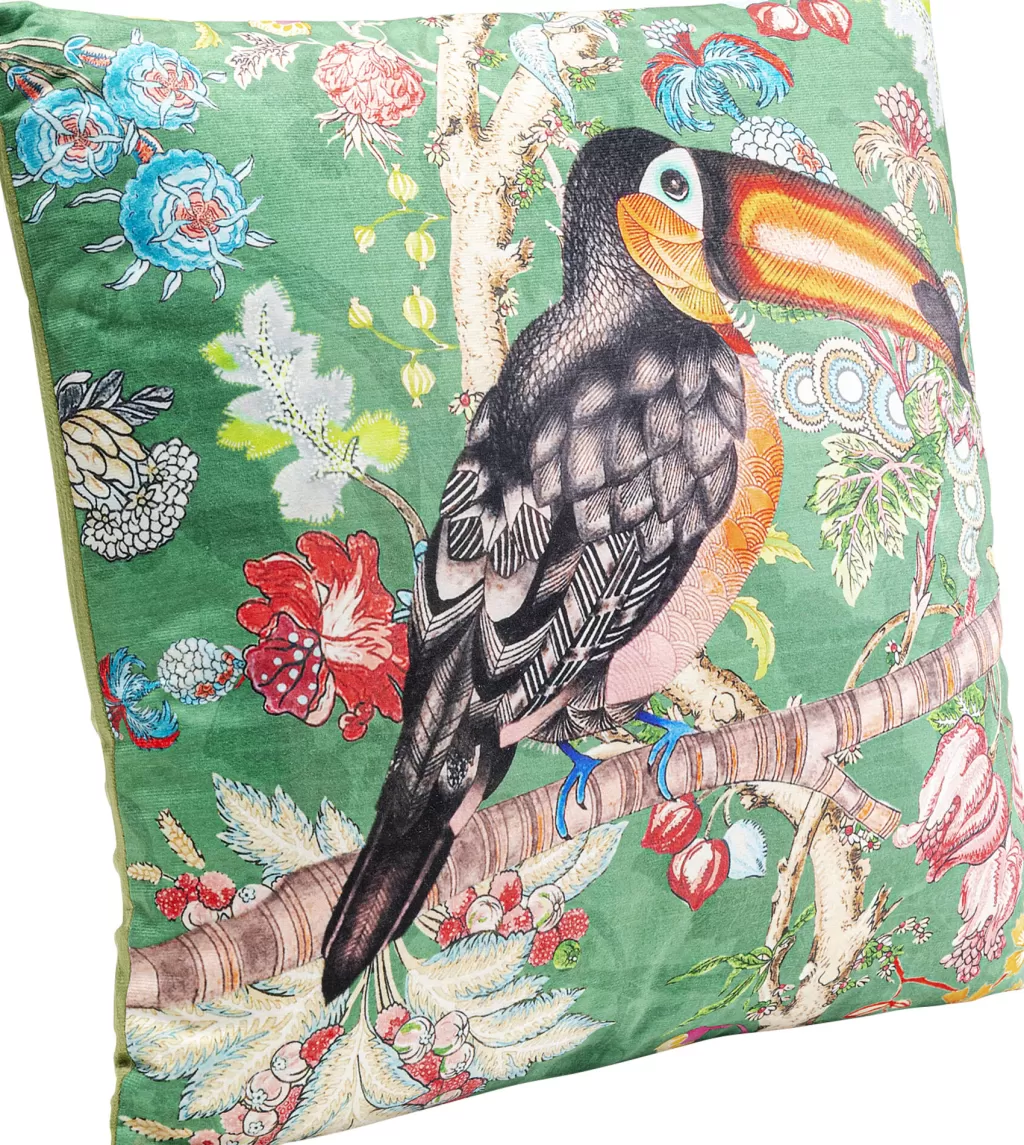 Coussin Décoratif Toucan Jungle par KARE Design - 43 cm x 43 cm, Inspiration Nature Exotique pour Salon 

Motif tropical vibrante avec perroquet toucan - Housse de coussin carrée design - Décoration d'intérieur tendance - Collection Animaux Sauvages 

(Format moyen : 43x43 cm - Matière résistante et douce)