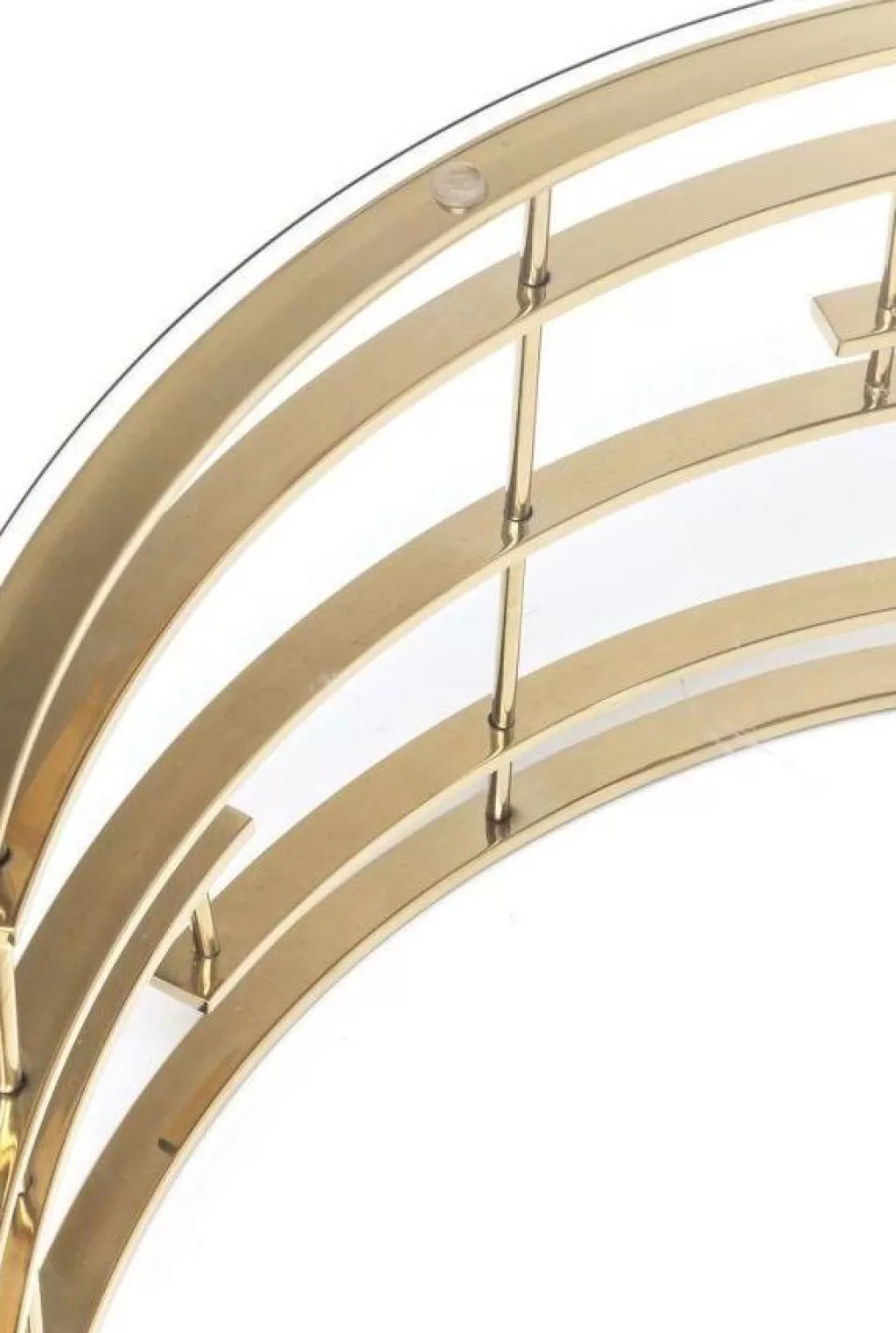 Table basse design Jupiter en finition dorée – KARE Design – Modèle circulaire 100 cm