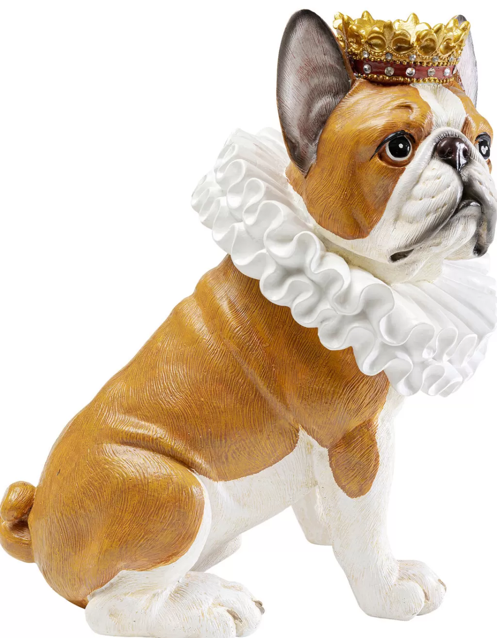 Figurine décorative chien majestueux 'Roi des Chiens' - Design KARE, marron, 29 cm