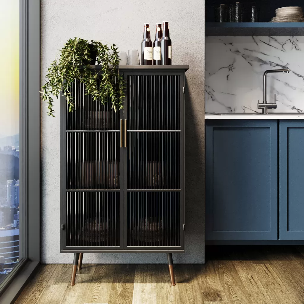 Armoire 2 portes La Gomera - Design scandinave élégant avec rangement pratique par KARE Design