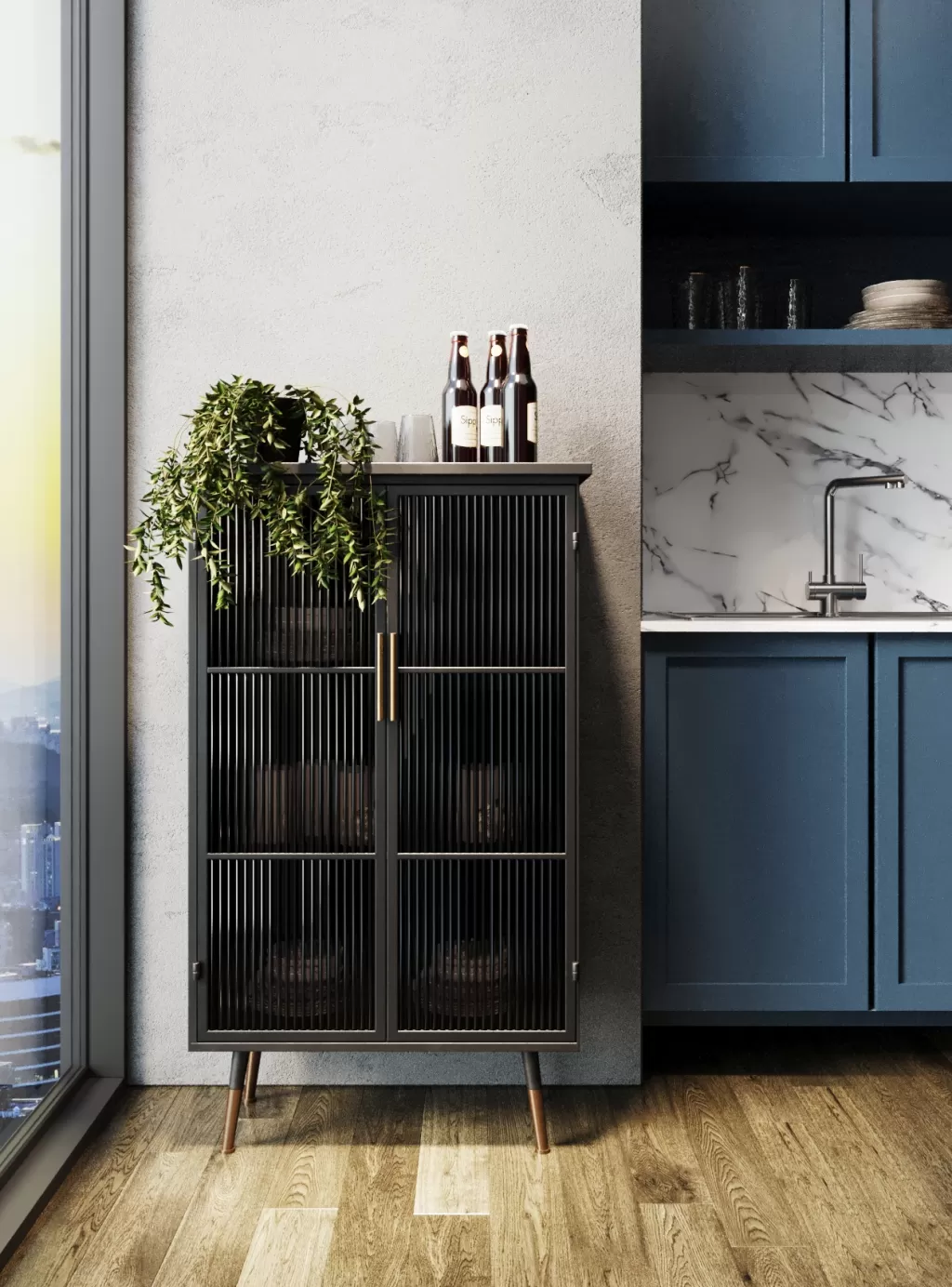 Armoire 2 portes La Gomera - Design scandinave élégant avec rangement pratique par KARE Design
