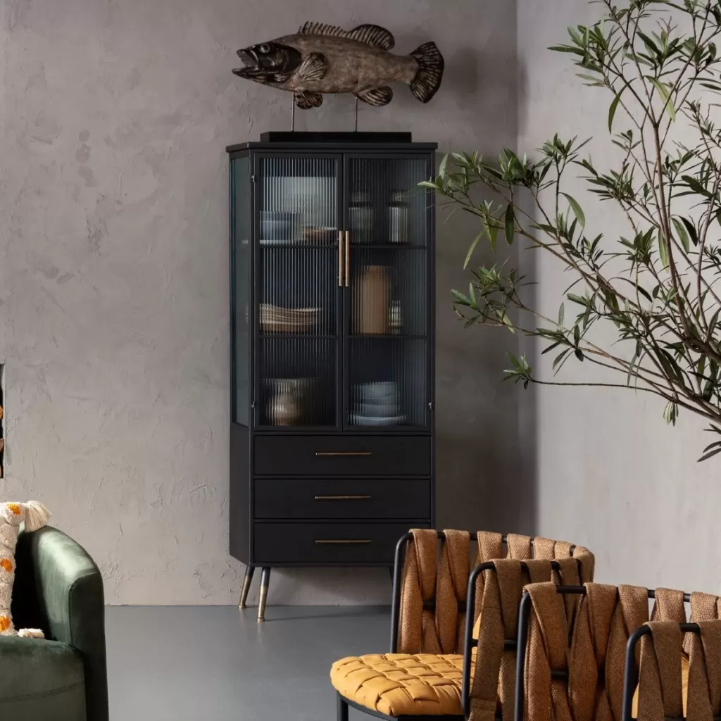 Armoire design La Gomera par KARE - 2 portes et 3 tiroirs, élégance moderne pour rangement optimal