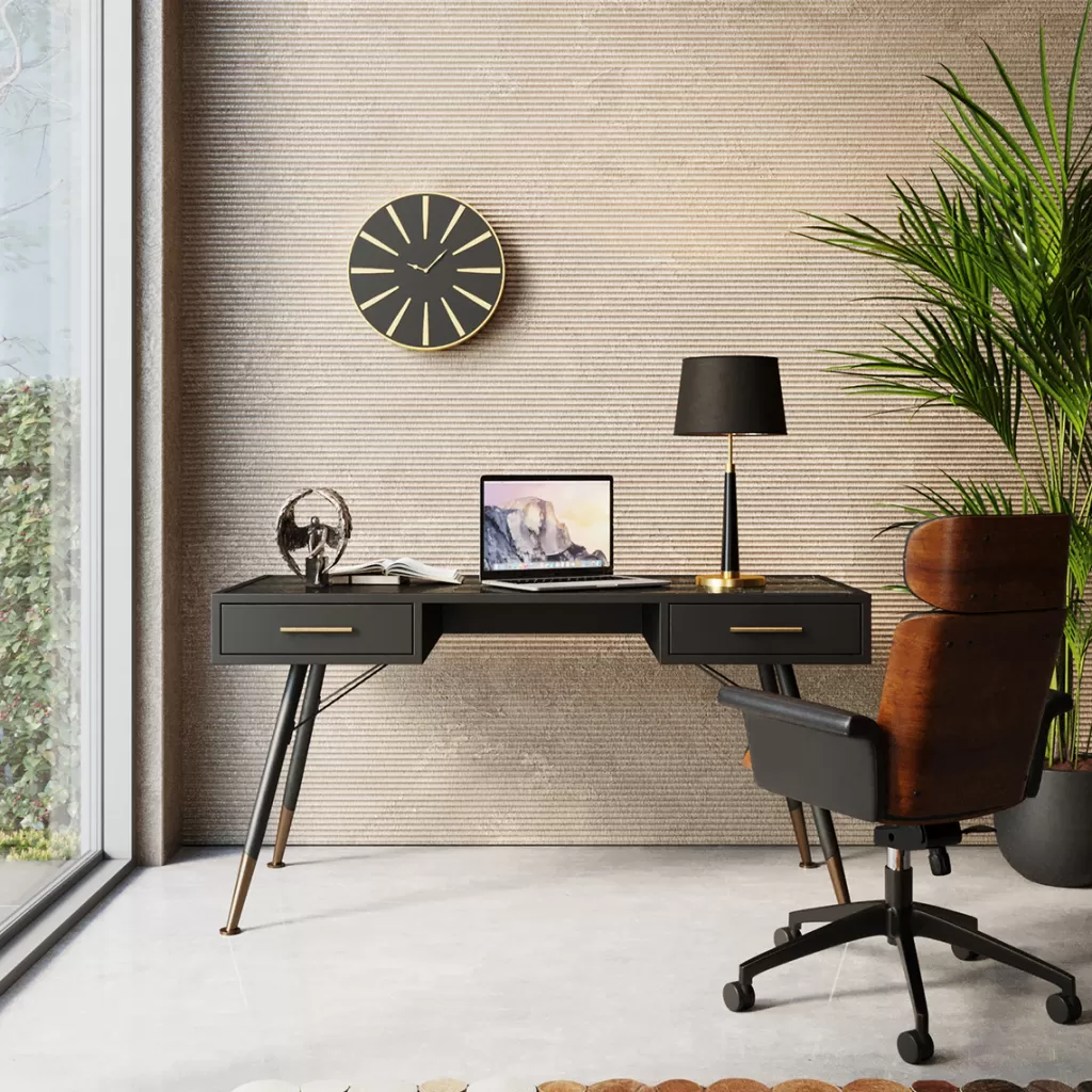 Console Design Moderne La Gomera - Bureau Compact 140x60 cm par KARE, Élégance Fonctionnelle pour Votre Espace de Travail