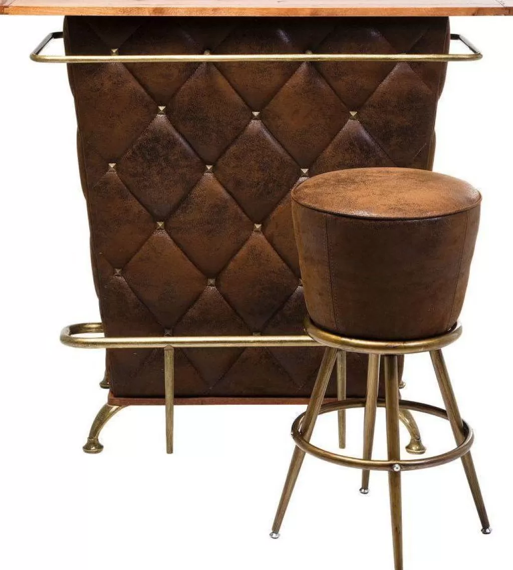 Tabouret de Bar Vintage Lady Rock - Design Rétro Années 70 avec Accoudoirs par KARE Design