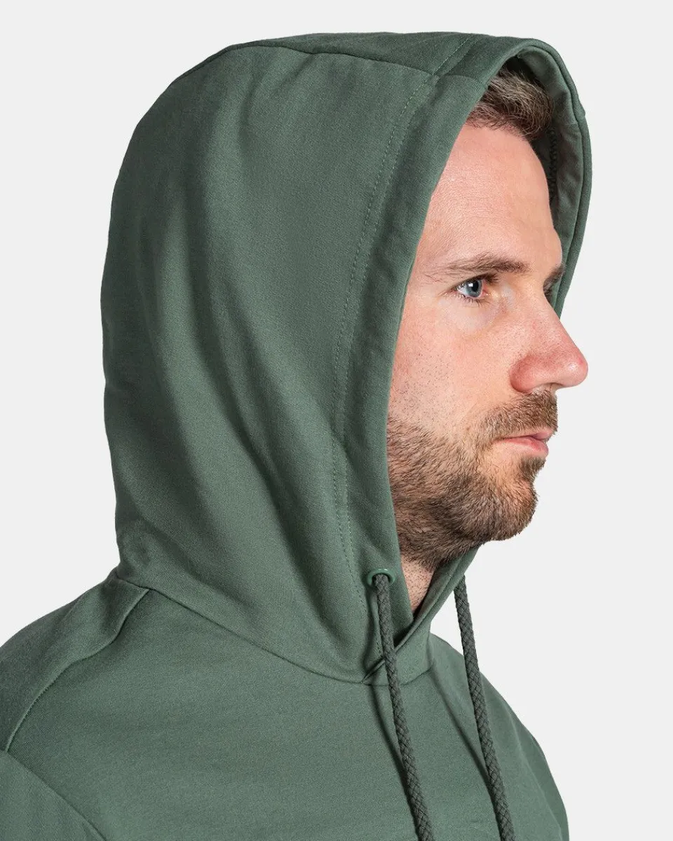 Sweat à capuche Kilpi pour homme | Modèle LAGOA-M - Coupe confortable en molleton épais - Gris anthracite délavé