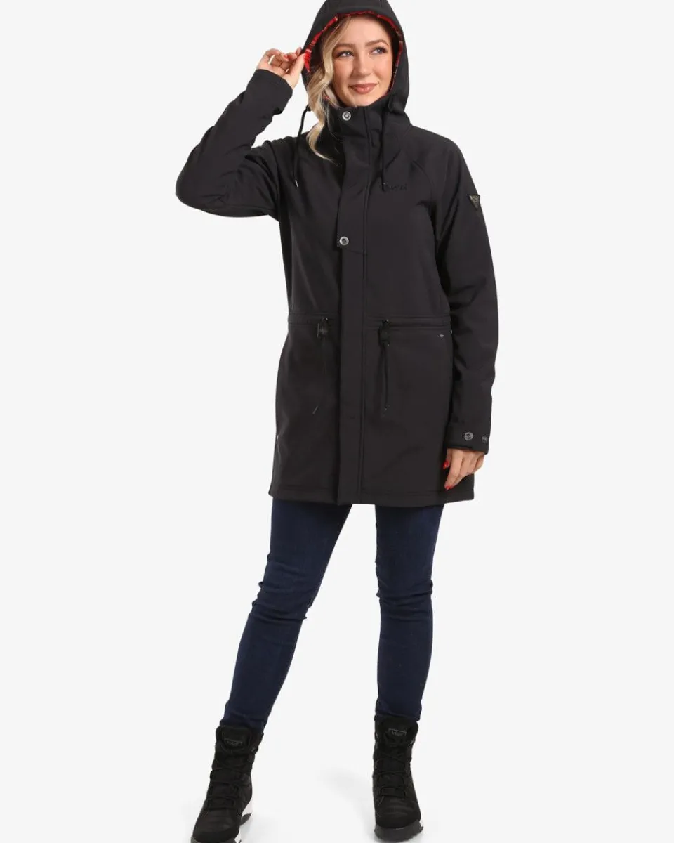 Manteau d'Hiver Élégant pour Femme - Kilpi Softshell LASIKA-W | Confortable & Style Urbain