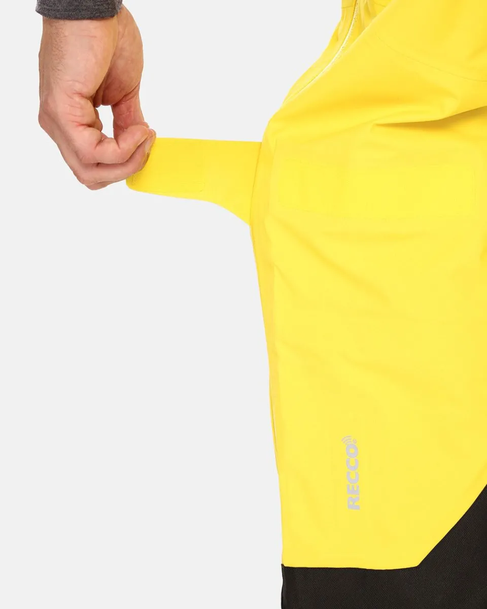 LAZZARO-M Pantalon de Ski Homme - Résistant à l'Eau avec Coupe Ergonomique - Modèle Jaune Éclatant
