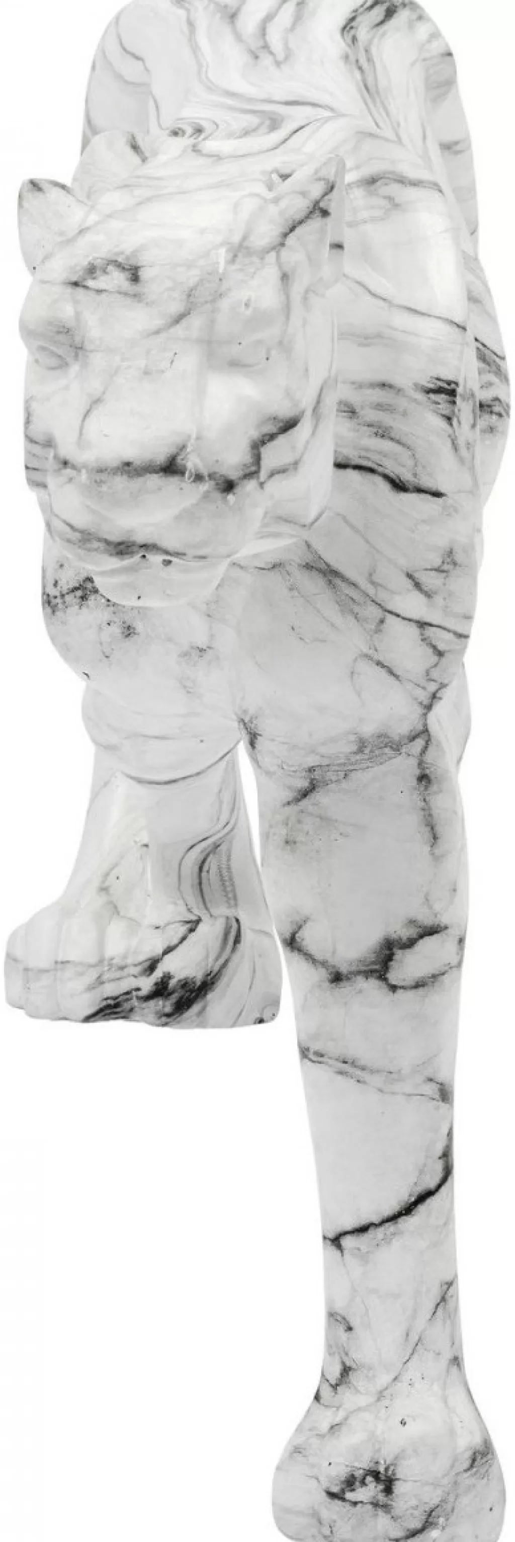 KARE Design - Sculpture Panthère en Marbre Élégante, 129 cm - Décor d'Intérieur Style Safari avec Motif Pierre Naturelle - Pièce Unique pour Ambiance Rétro-Chic