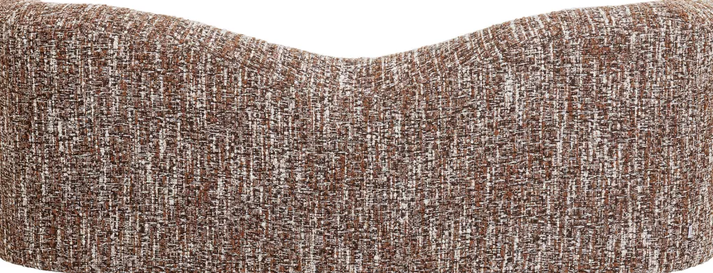 Canapé 2 places Livia en tissu chiné brun – Design contemporain longueur 201 cm – KARE