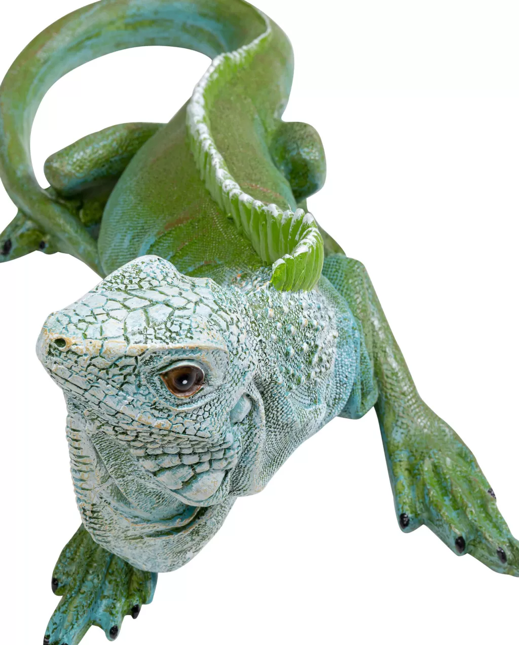 Décor Lézard Élégant Vert Jade - Objet ornemental design 35 cm par KARE