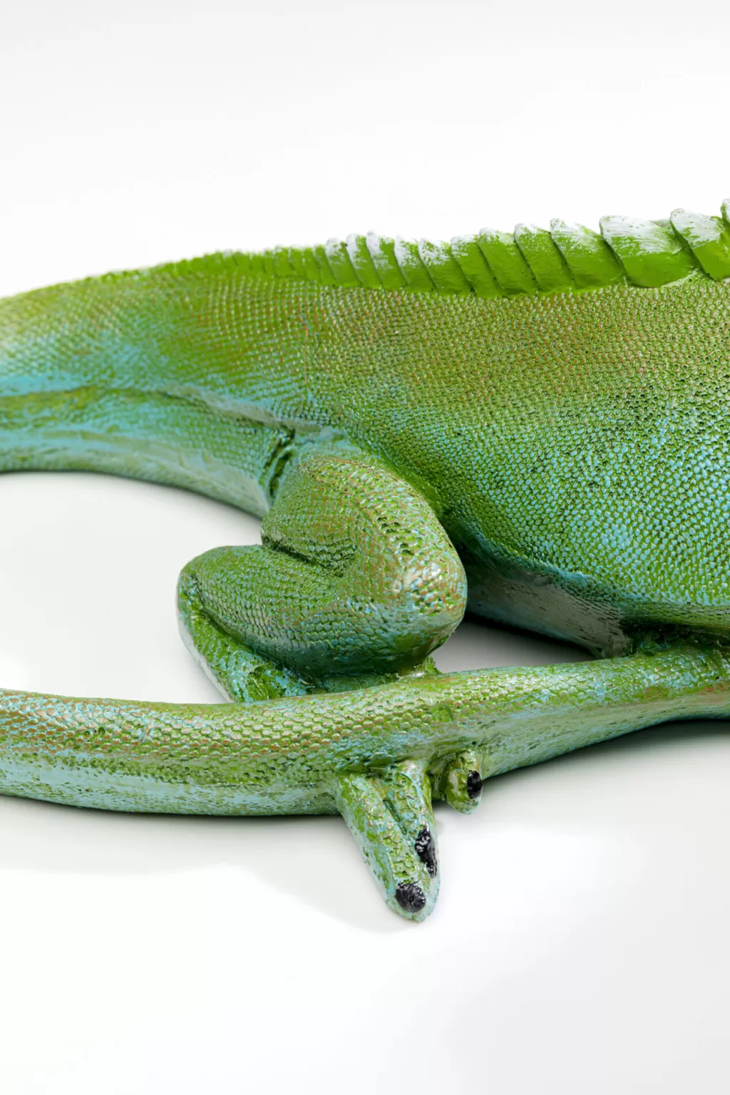 Décor Lézard Élégant Vert Jade - Objet ornemental design 35 cm par KARE