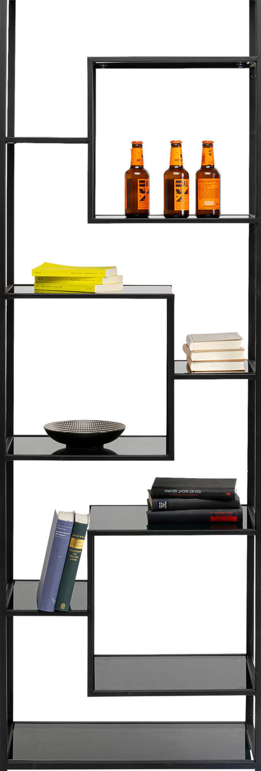 Étagère murale LOFT KARE Design - Noir moderne 60 x 195 cm - Solution de rangement élégante pour salon