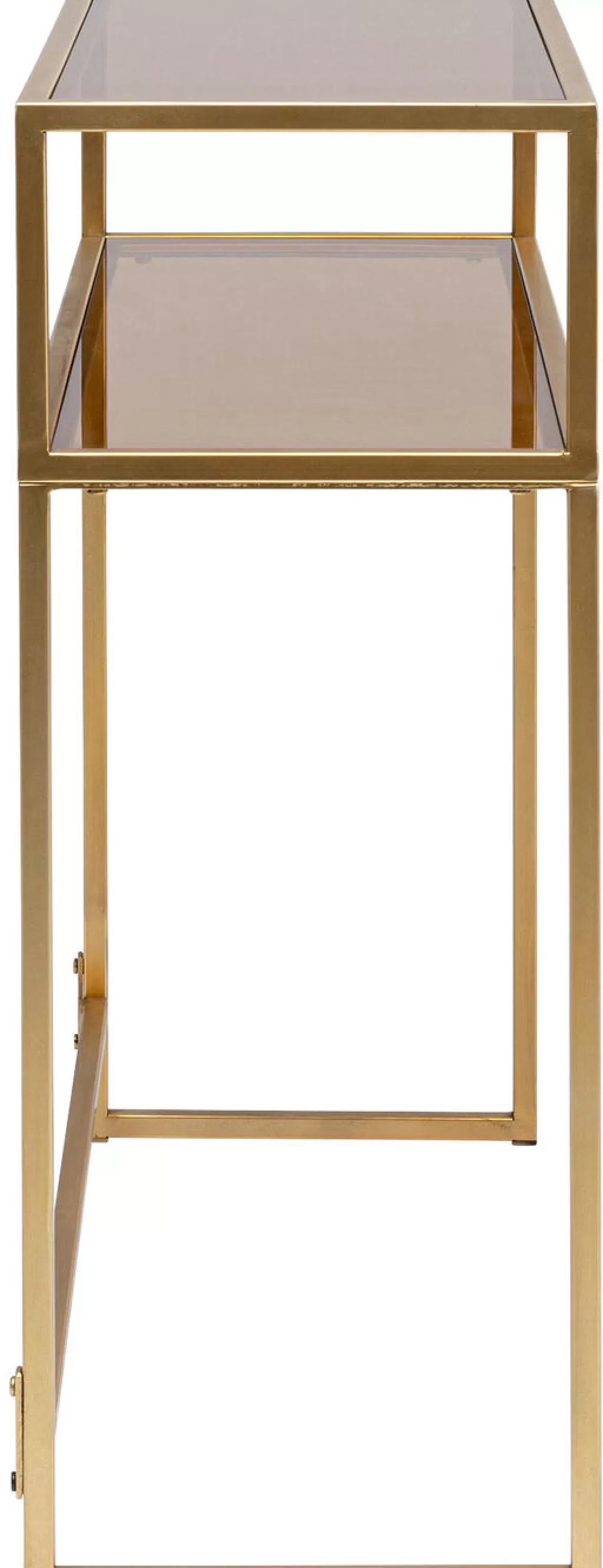 Console Élégante KARE Design - Style Loft Industriel, Finition Dorée - Dimensions 85x80 cm | Idéale pour Entrée ou Salon

(：，，，，SEO)