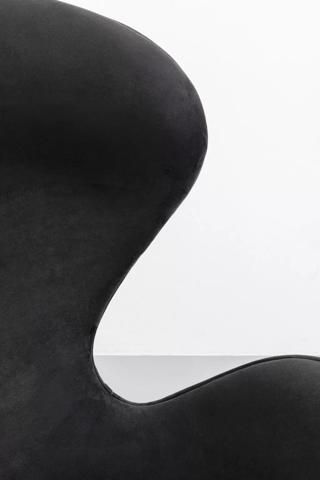 Fauteuil pivotant design KARE en noir graphite - Siège lounge moderne pour un confort optimal