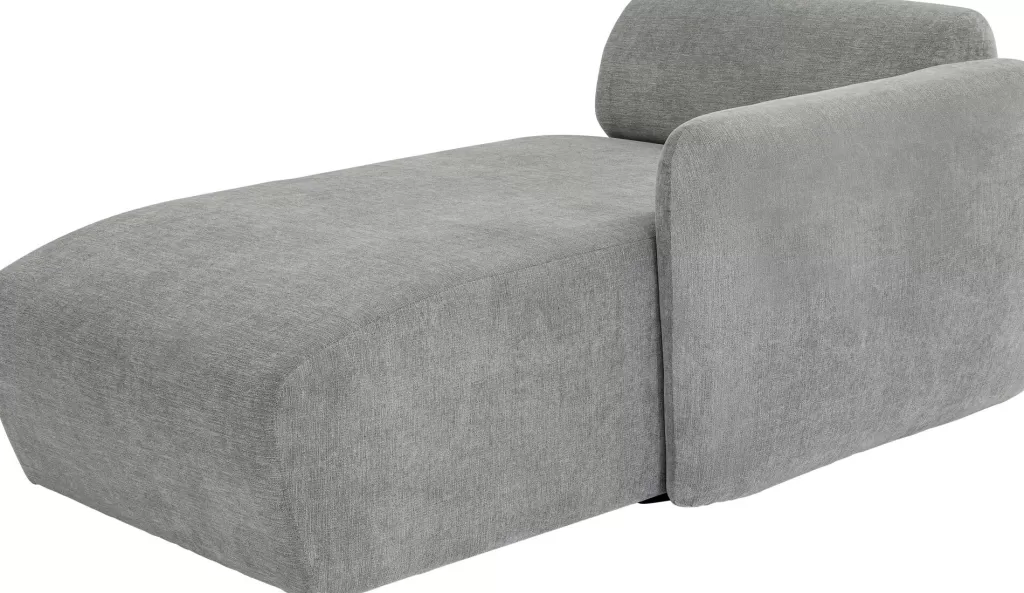 Canapé modulaire design Lucca - Configuration droite 90 cm par KARE, revêtement gris anthracite