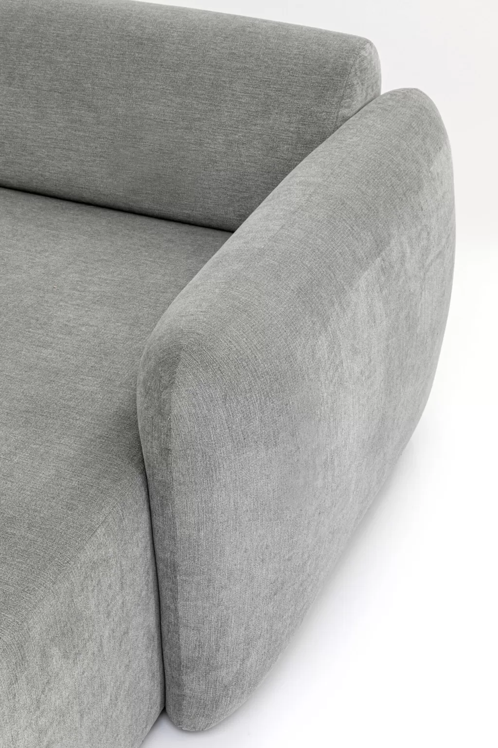 Canapé modulaire design Lucca - Configuration droite 90 cm par KARE, revêtement gris anthracite