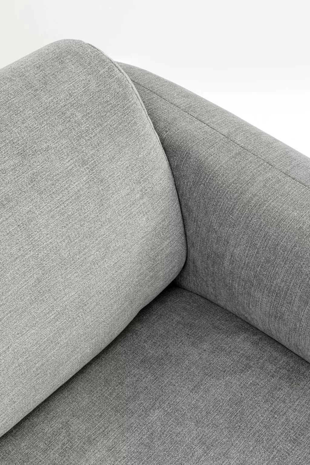 Canapé modulaire design Lucca - Configuration droite 90 cm par KARE, revêtement gris anthracite