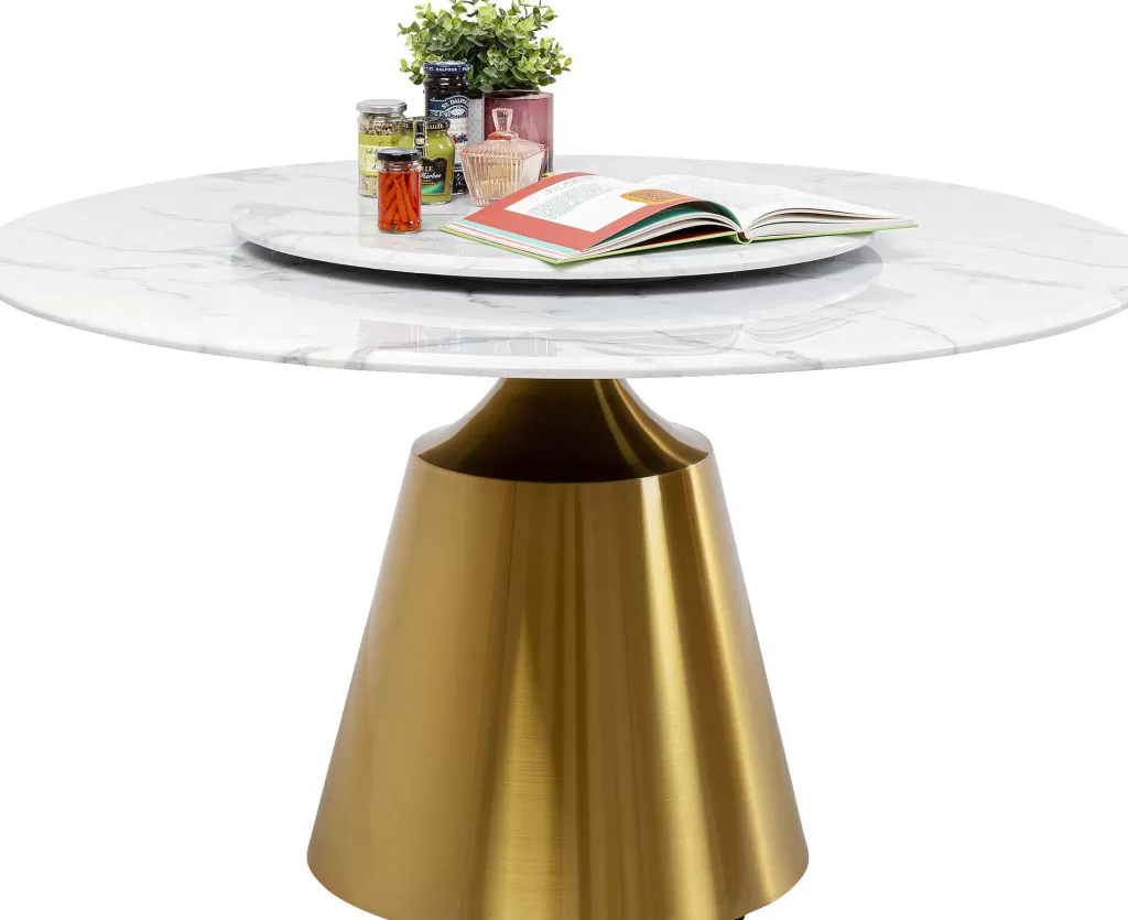 Table Ronde Lucia en Marbre par KARE Design - Plateau Ø135 cm, Design Élégant pour Salle à Manger  

Ce modèle circulaire au style contemporain allie fonctionnalité et esthétique pour vos moments conviviaux.
