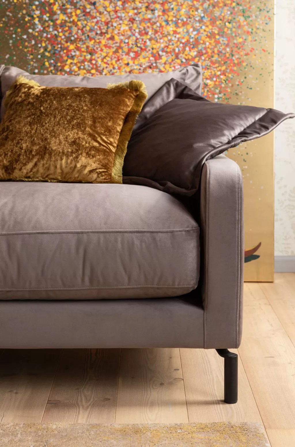 Fauteuil Design Confortable Lullaby - Modèle Signature par KARE, Coloris Taupe