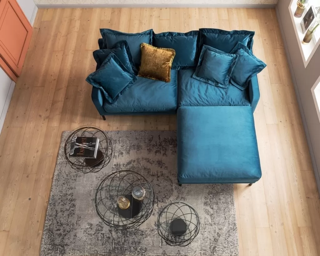 Canapé Lullaby 2 places design KARE - Bleu Vert Turquoise, Confort élégant pour votre salon