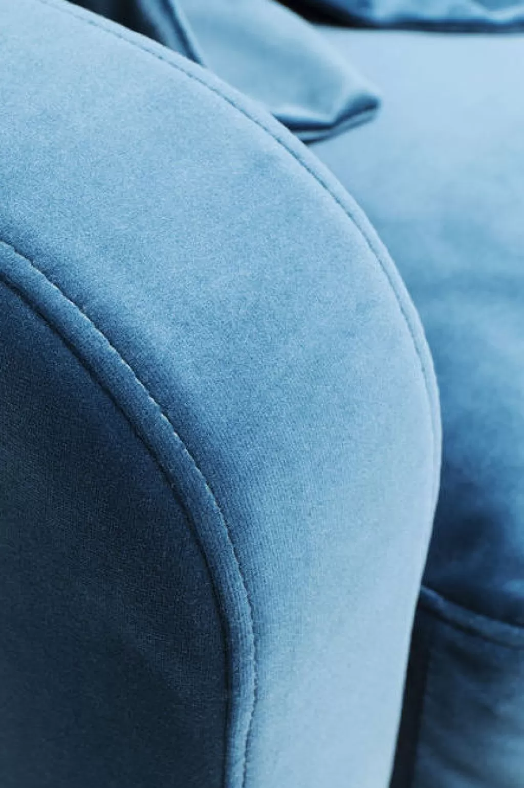Canapé 3 places Lullaby - Design scandinave en velours bleu-vert turquoise, KARE Collection