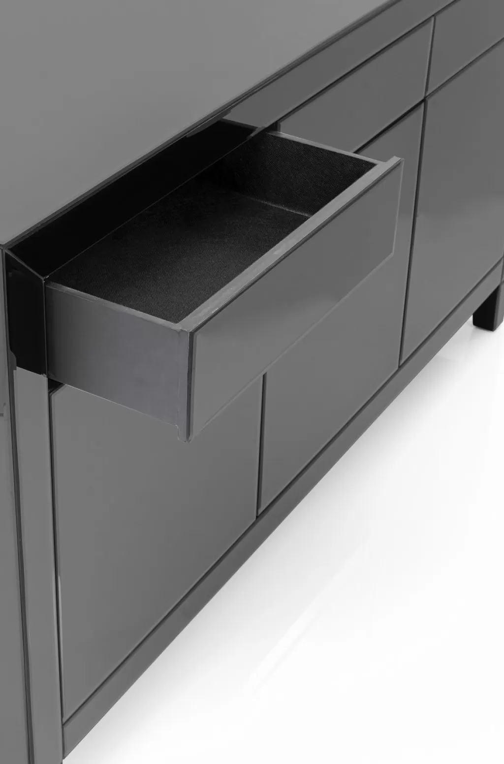 Canapé design Senkit par KARE - Mécanisme push élégant en gris nuage, idéal pour votre salon contemporain