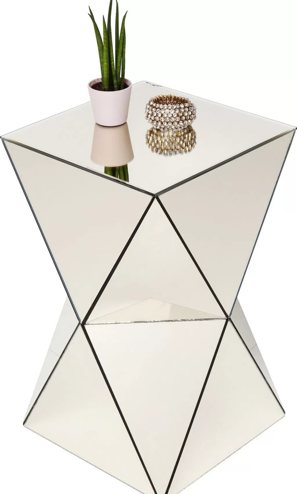 Table d'appoint Triangle Perle – Design exclusif KARE 32x32 cm