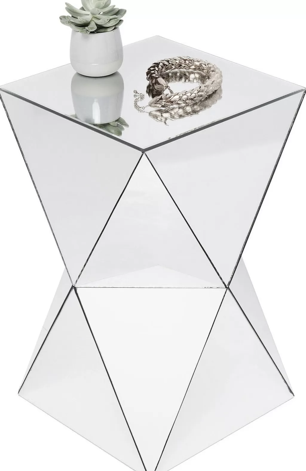 Table d'appoint triangulaire élégante par KARE Design - Moderne et fonctionnelle 32 x 32 cm