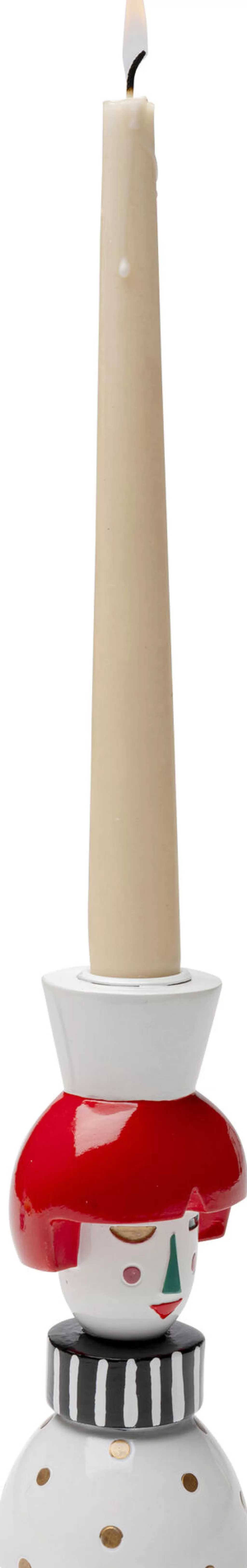 Bougeoir design contemporain Madame Dots par KARE - Support pour bougies décoratif 16 cm, idéal pour ambiance chaleureuse