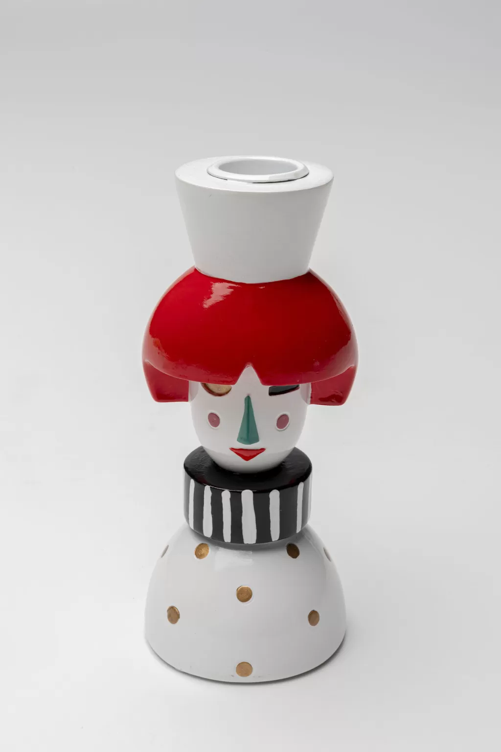 Bougeoir design contemporain Madame Dots par KARE - Support pour bougies décoratif 16 cm, idéal pour ambiance chaleureuse
