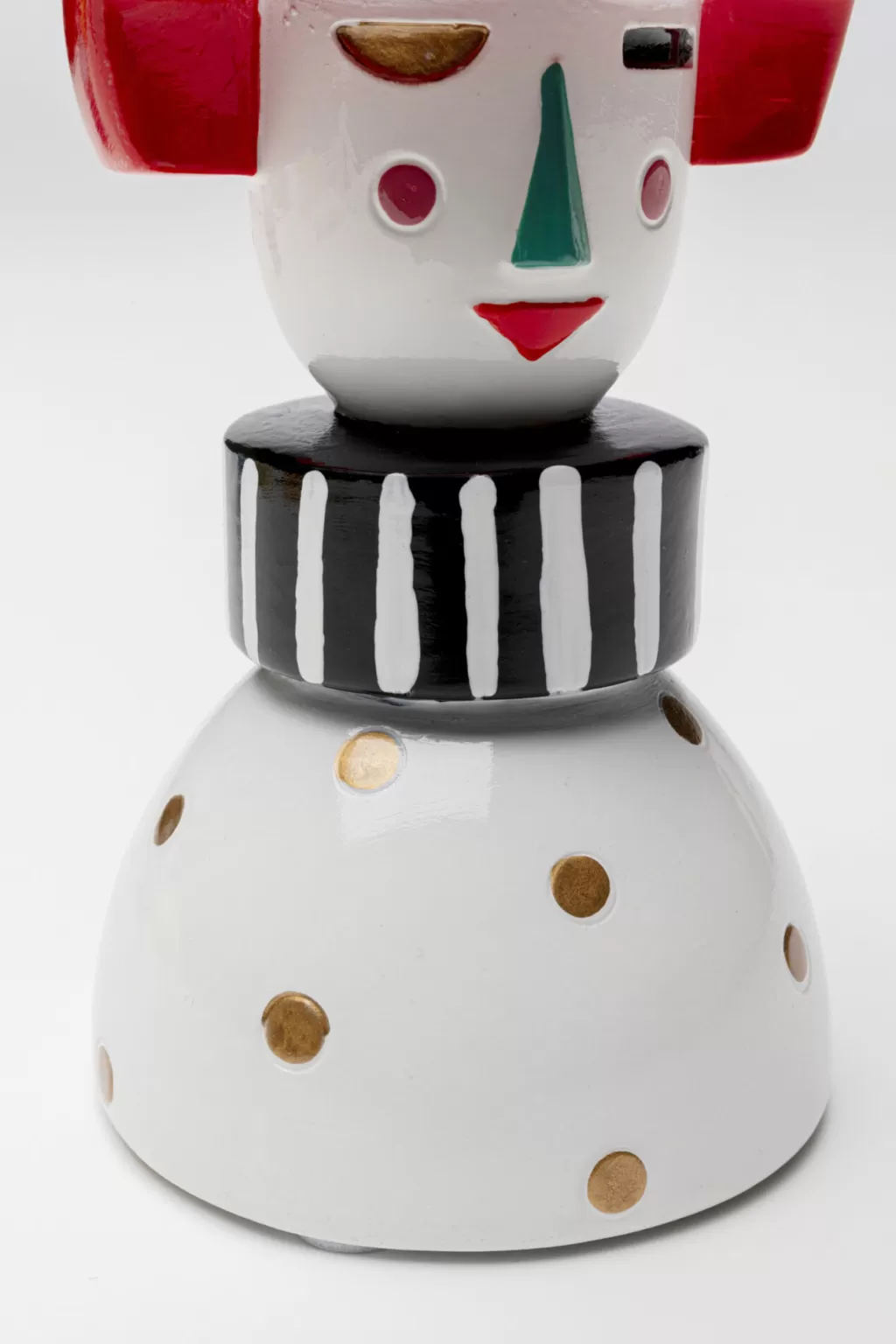 Bougeoir design contemporain Madame Dots par KARE - Support pour bougies décoratif 16 cm, idéal pour ambiance chaleureuse