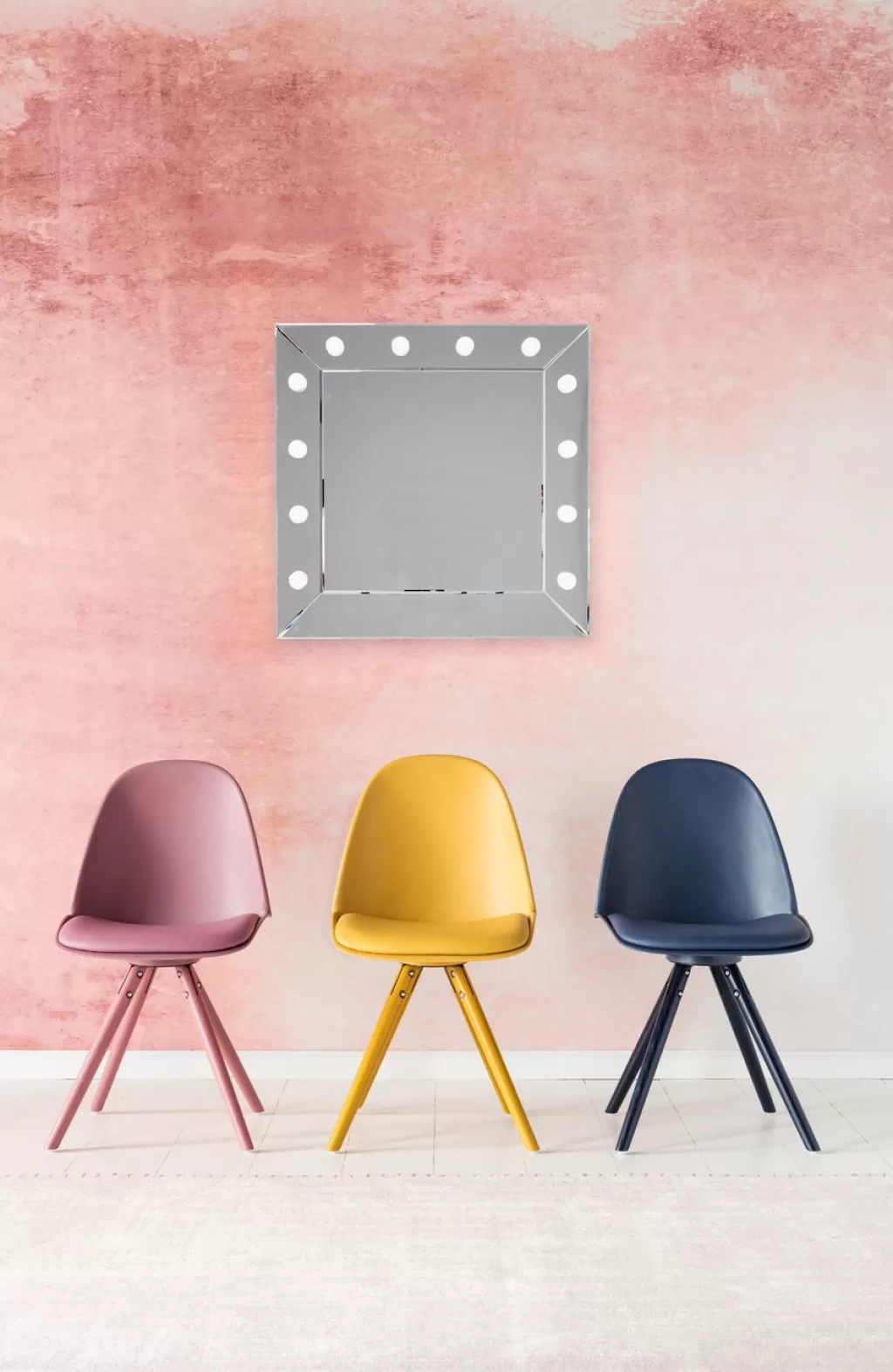 Miroir carré design KARE - Format 81 cm avec cadre moderne - Idéal salle de bain ou dressing