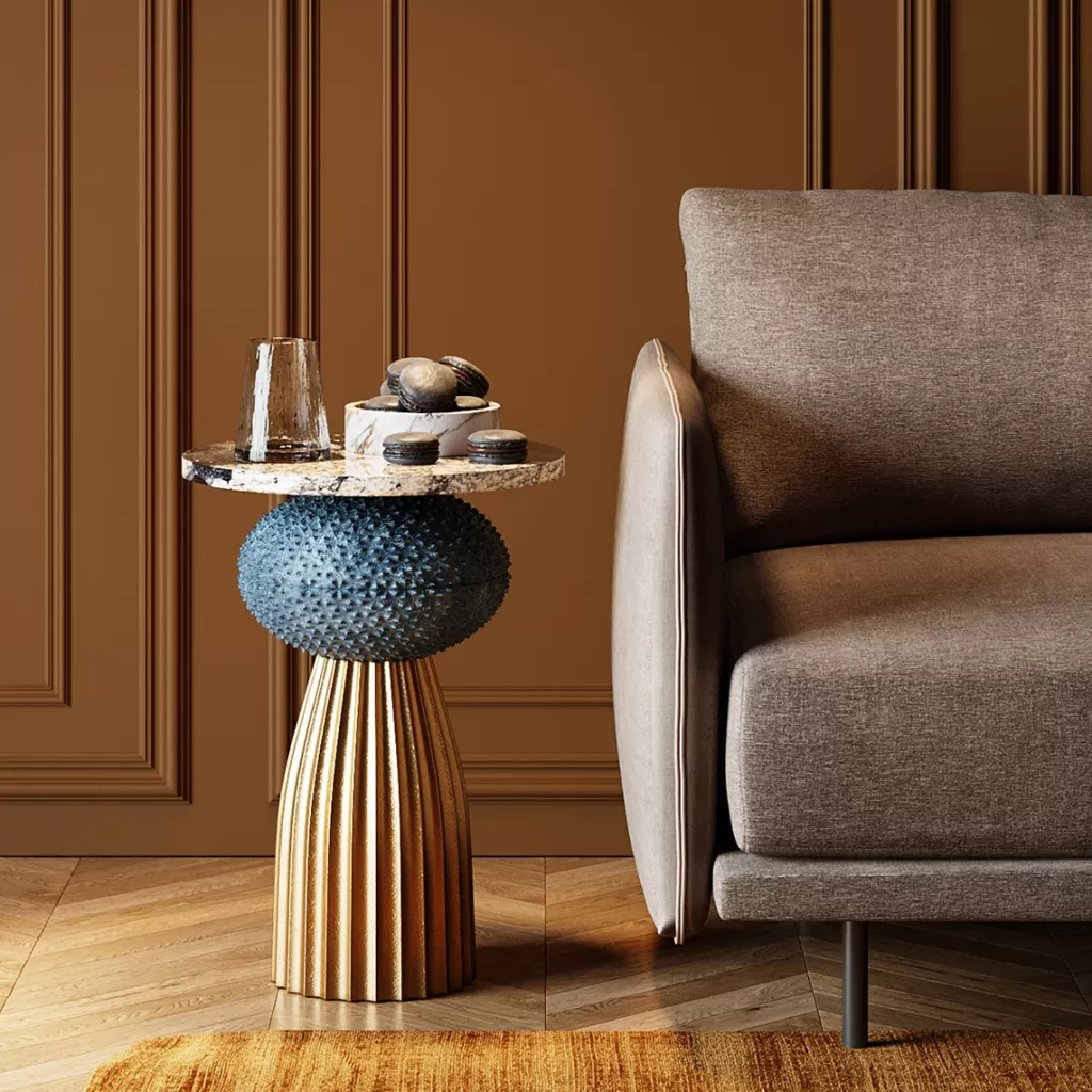 Table d'appoint design Masha - Diamètre 43 cm par KARE Design, idéale pour espaces cosy