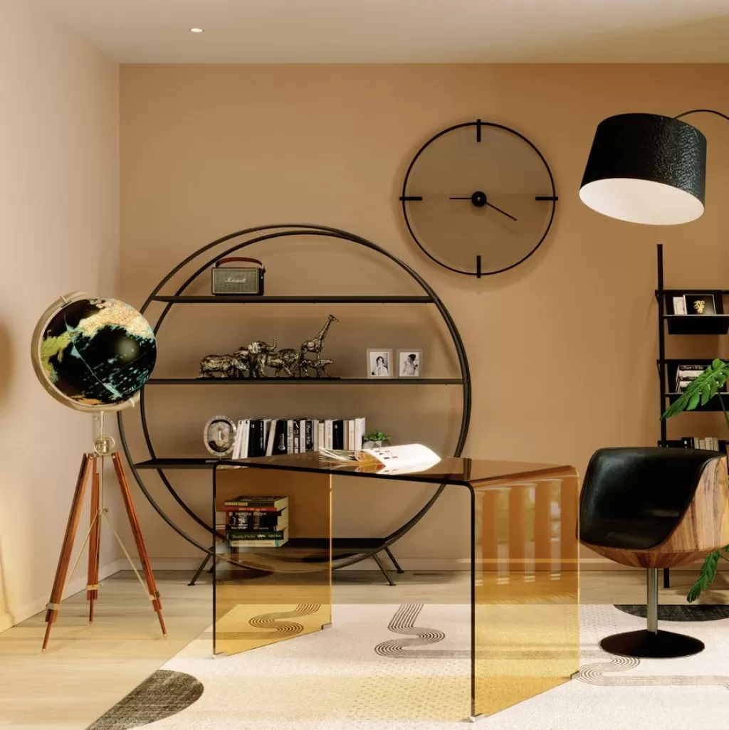 Étagère design contemporaine Mason Round - KARE Design [Idéale pour salon ou bureau]  

Jeu de 2 étagères murales rondes en métal brossé - Collection Mason par KARE Design  

Étagère murale élégante forme ronde - Style industriel moderne KARE Design (Lot de 2)  

Suspension murale modulable Mason - Housse métallique texturée KARE Design pour rangement élégant
