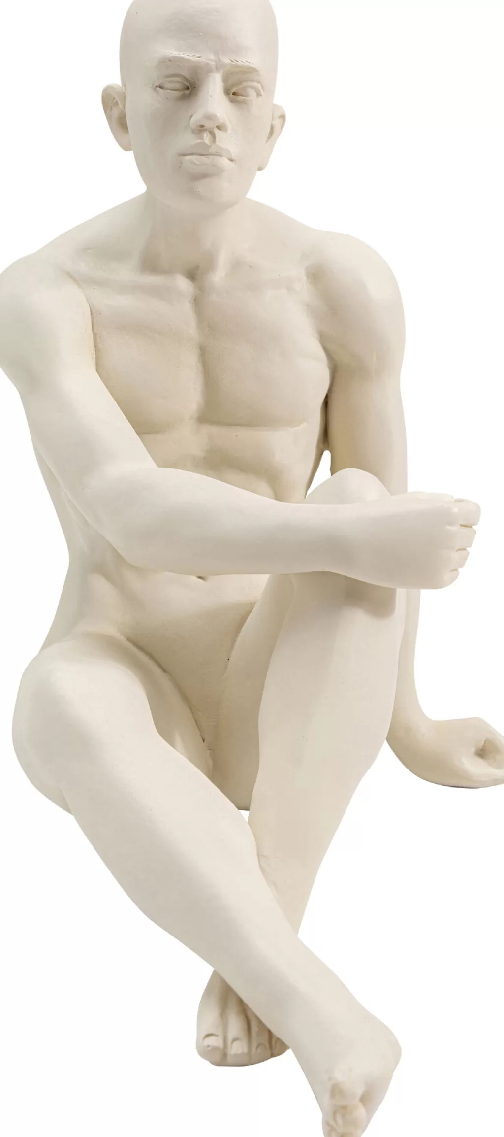 KARE Design - Sculpture Moderne Homme en Méditation Zen | Déco Intemporelle | Ensemble de 2 Pièces