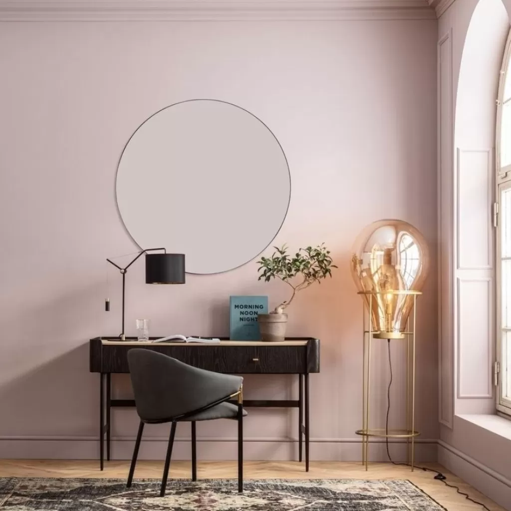 Bureau design Milano 140 cm - Structure moderne en mélange de matériaux pour espace de travail contemporain - Collection KARE
